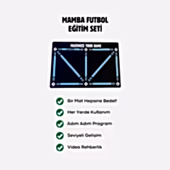 Mamba Futbol Antrenman Matı 90x60 Cm Eğitim Videosu ve Kaymaz Çorap Hediyeli