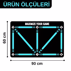Mamba Futbol Antrenman Matı 90x60 Cm Eğitim Videosu ve Kaymaz Çorap Hediyeli