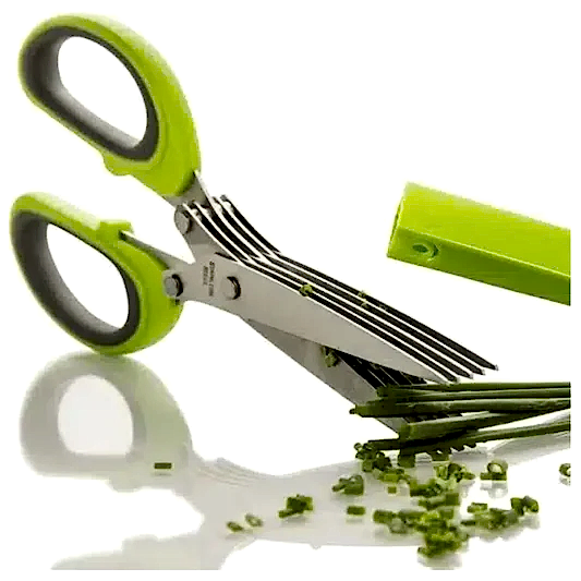 22 Cm Paslanmaz Çelik 5 Bıçaklı Çok Amaçlı Mutfak Makası