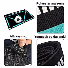 Mamba Futbol Antrenman Matı 90x60 Cm Eğitim Videosu ve Kaymaz Çorap Hediyeli
