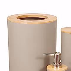 Banyo Paspas HEDİYELİ 6 Parça Banyo Aksesuar Seti Kapuçino