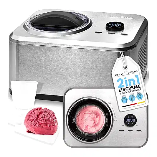 Proficook LED Ekranlı Dondurma & Yoğurt Makinesi
