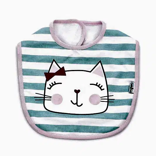 Babyjem Baskılı Mama Önlüğü Yeşil