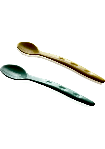 Babyjem 2'li Mama Kaşığı Yeşil Sarı