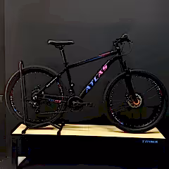 Atlas 3x8 Vites Dağ Bisikleti Siyah Mavi