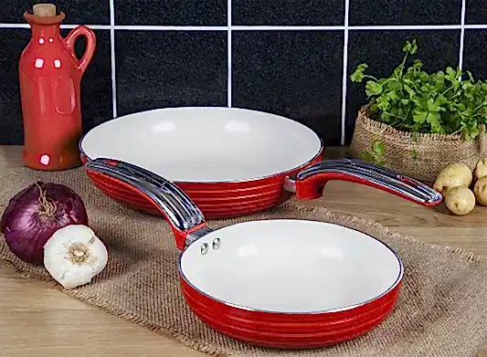 Swan Retro 2 Parça Tava Seti Kırmızı